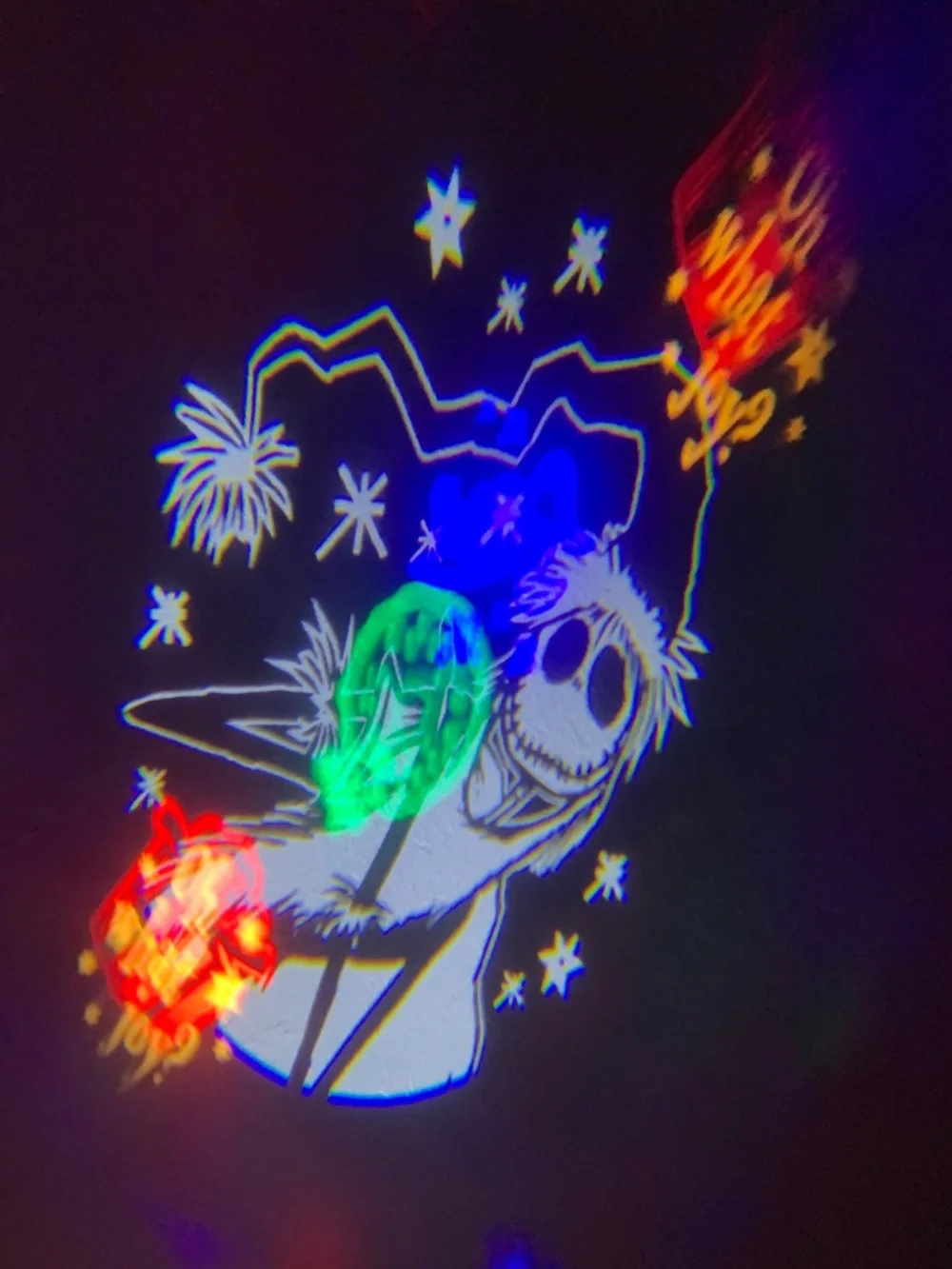 Gemmy Disney Nightmare Before Christmas LED Whirl-A-Motion Holiday Projector